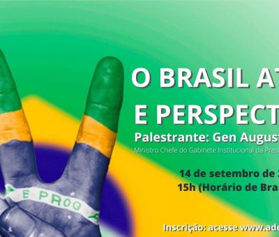 Palestra com Gen Ex Augusto Heleno – O Brasil atual e perspectivas