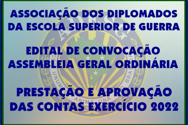 EDITAL DE CONVOCAÇÃO – ASSEMBLEIA GERAL ORDINÁRIA – PRESTAÇÃO E APROVAÇÃO DAS CONTAS EXERCÍCIO DE 2022