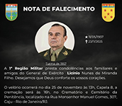 NOTA DE FALECIMENTO – COMUNICADO OFICIAL